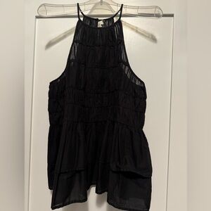 Pilcro Black Sleeveless Tank Top